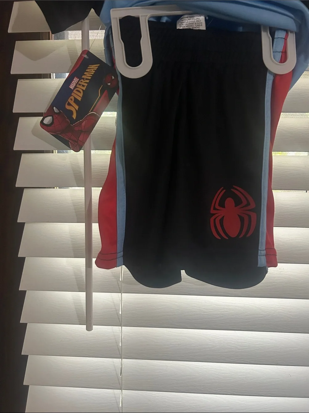 Marvel Spider-Man Kids Matching Set in Light Blue, Red & Black